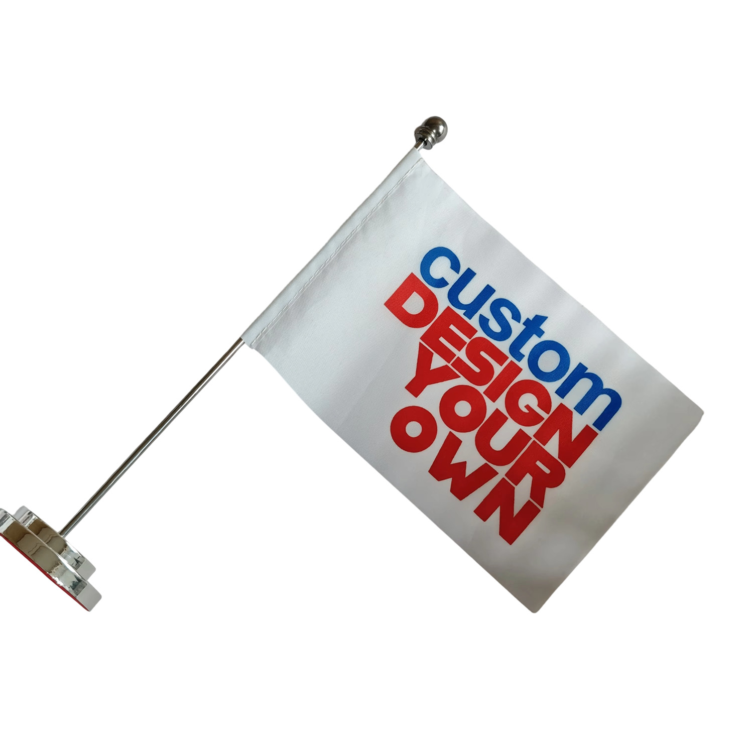 Desk Setup Kit - Aangepaste 1-delige tafelvlag met standaard, bureauvlagset,