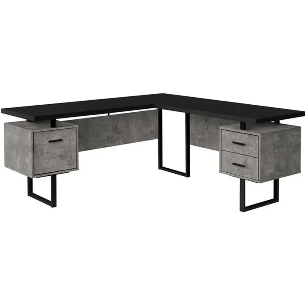 Desk Setup L Shaped - L-vormig computerbureau van 70 cm met