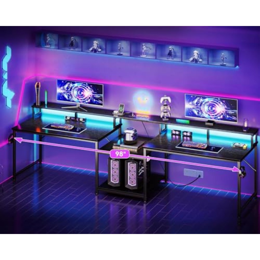 Gamingbureau voor twee persone - Desk Setup L Shaped recensie en prijs
