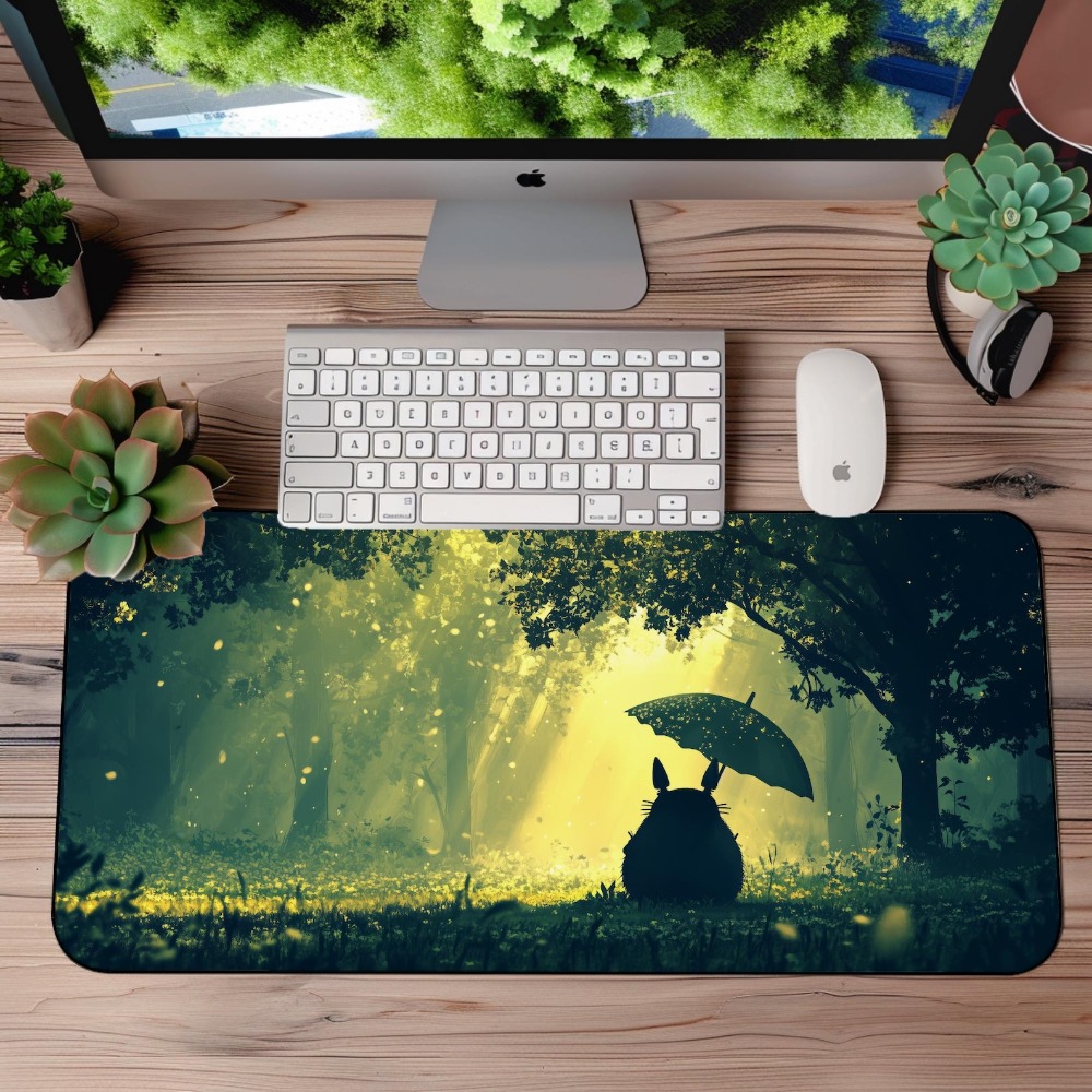 Dromerige Groene Bos Totoro Gr - Desk Setup Aesthetic recensie en prijs