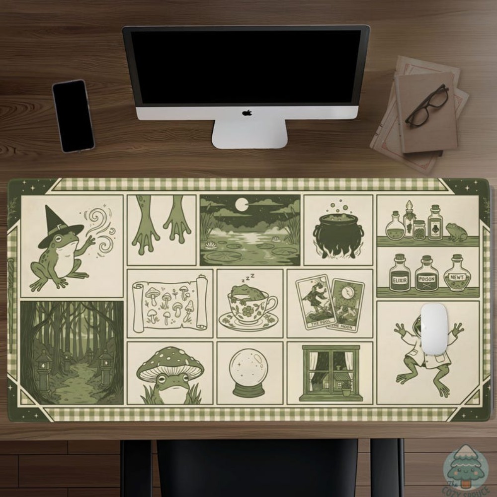 Witchy Frog Apothecary Bureaum - Desk Setup Aesthetic recensie en prijs