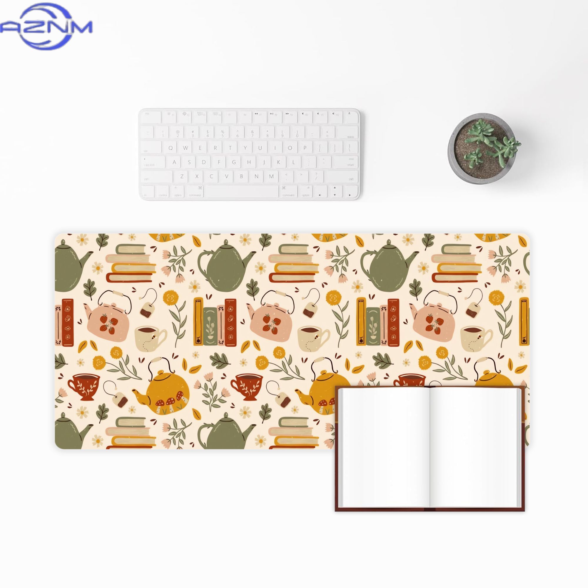 Een grote bureaumat met bloeme - Your Desk Setup recensie en prijs