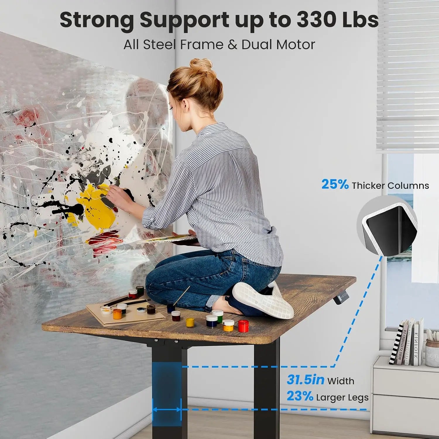 Elektrisch in hoogte verstelba - Desk Setup Height recensie en prijs