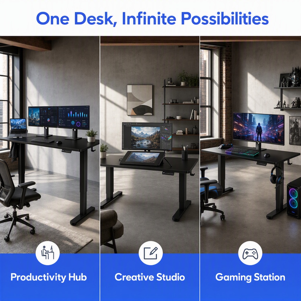 Elektrisch in hoogte verstelba - Desk Setup Height recensie en prijs