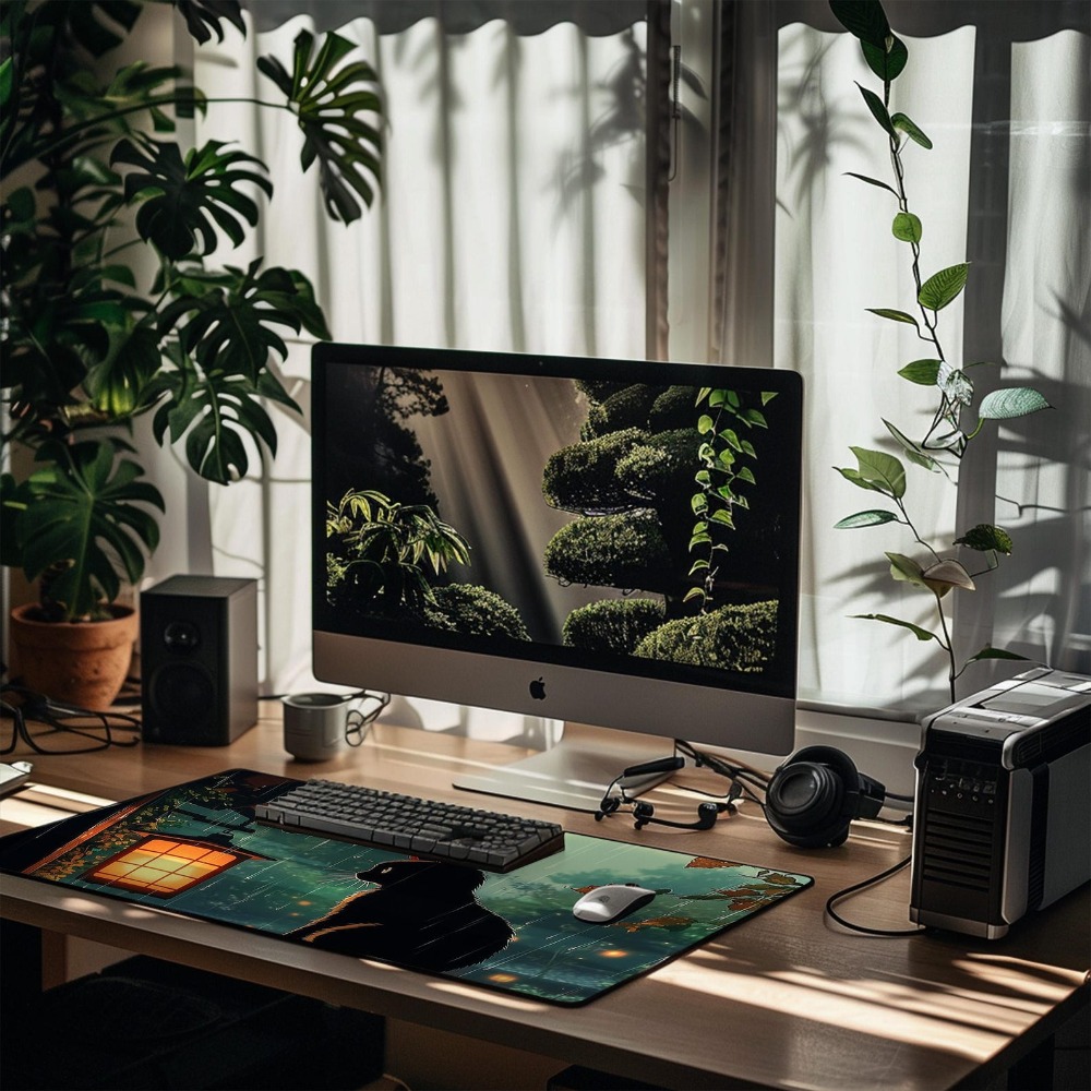Anime Bureaumat Leuke Groene B - Desk Setup Aesthetic recensie en prijs