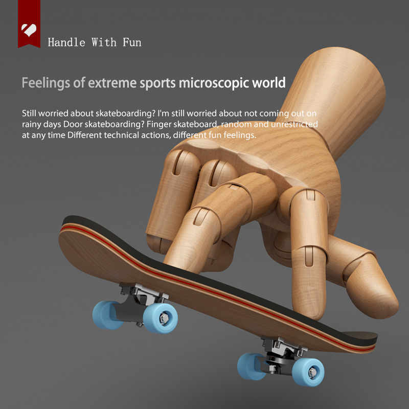 Houten vingerboard met lagers, - Desk Setup Kit recensie en prijs