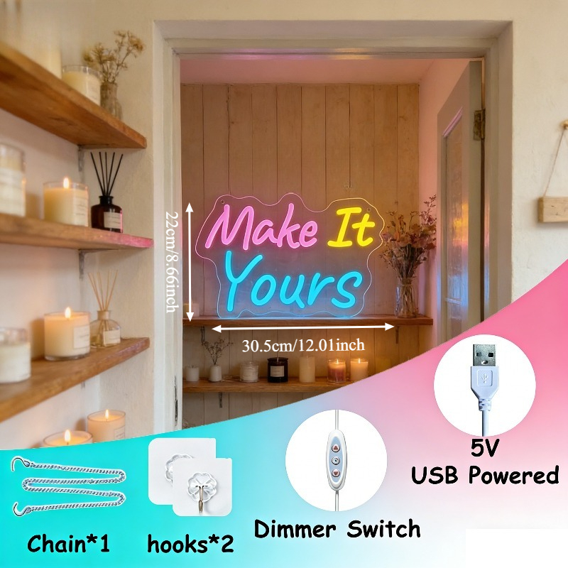 Maak het je eigen neonbord LED - Your Desk Setup recensie en prijs