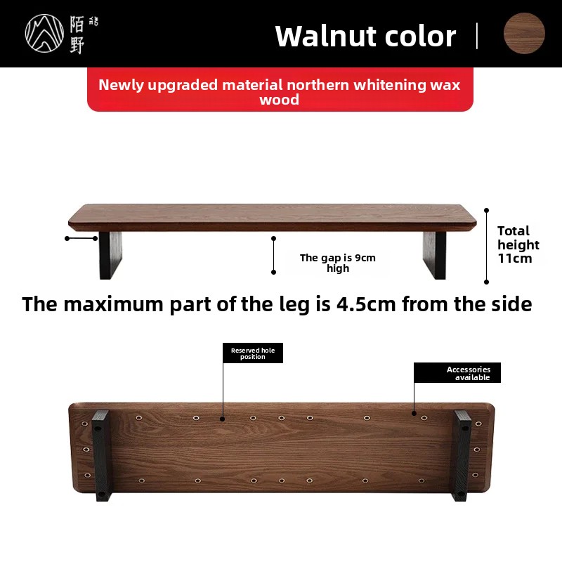 Massief houten monitorstandaar - Desk Setup Living Room recensie en prijs