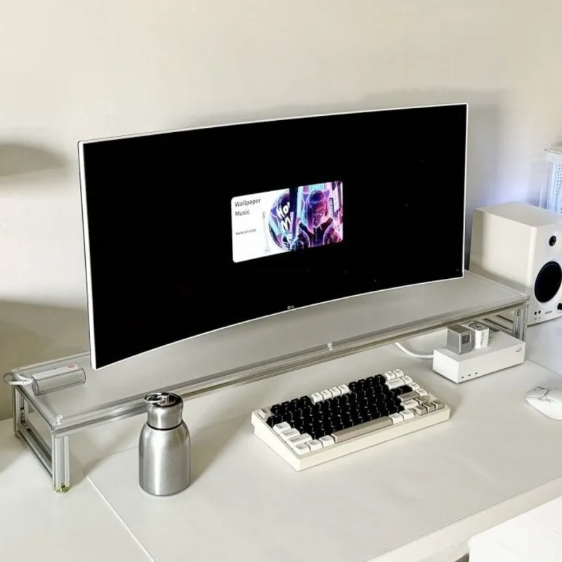 Aluminium monitorstandaard Acr - Desk Setup Living Room recensie en prijs