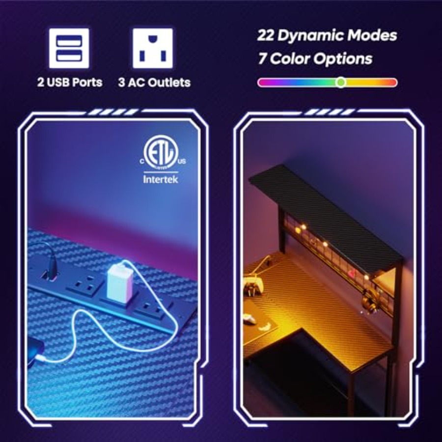 42 inch gamingbureau met stopc - Desk Setup L Shaped recensie en prijs