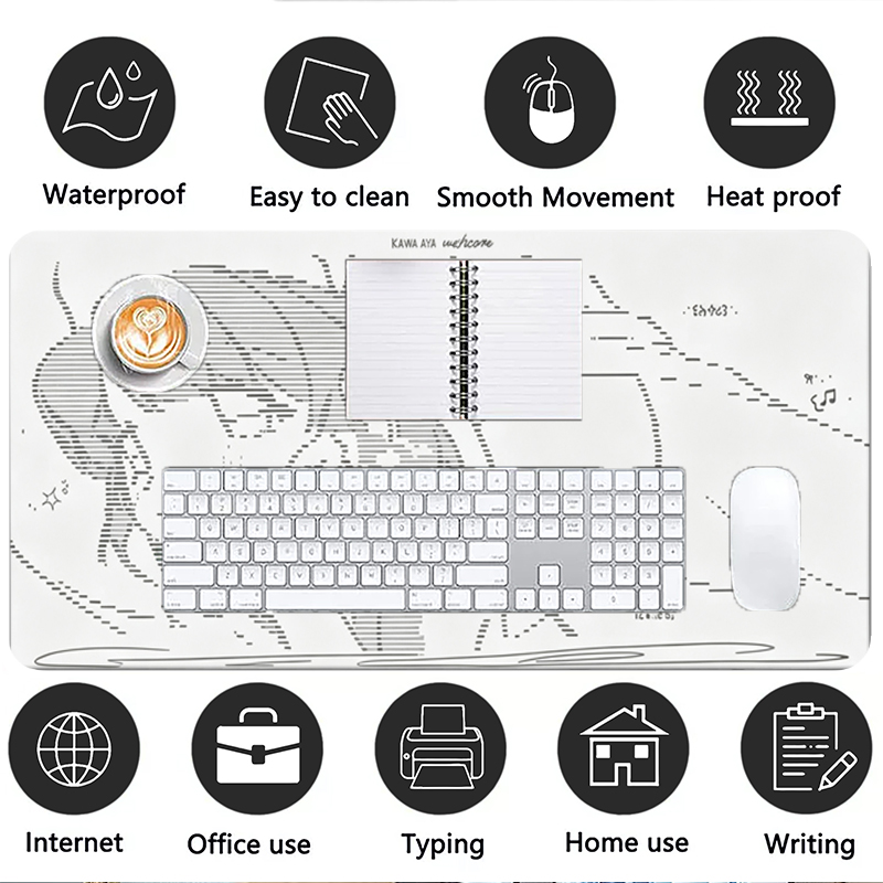 1 Stuks Lederen Muismat Anime  - Desk Setup Mat recensie en prijs