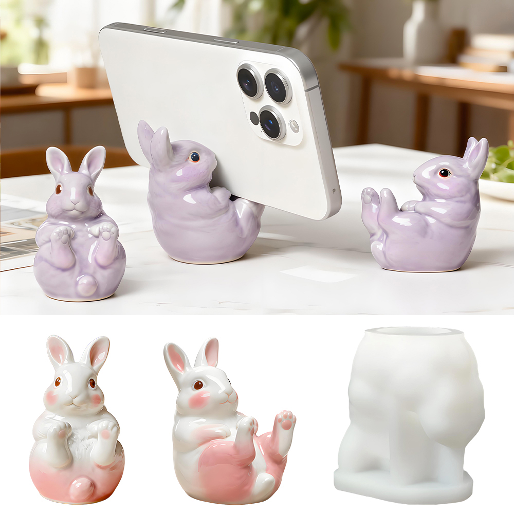Schattig konijnen telefoonstan - Desk Setup Cute recensie en prijs