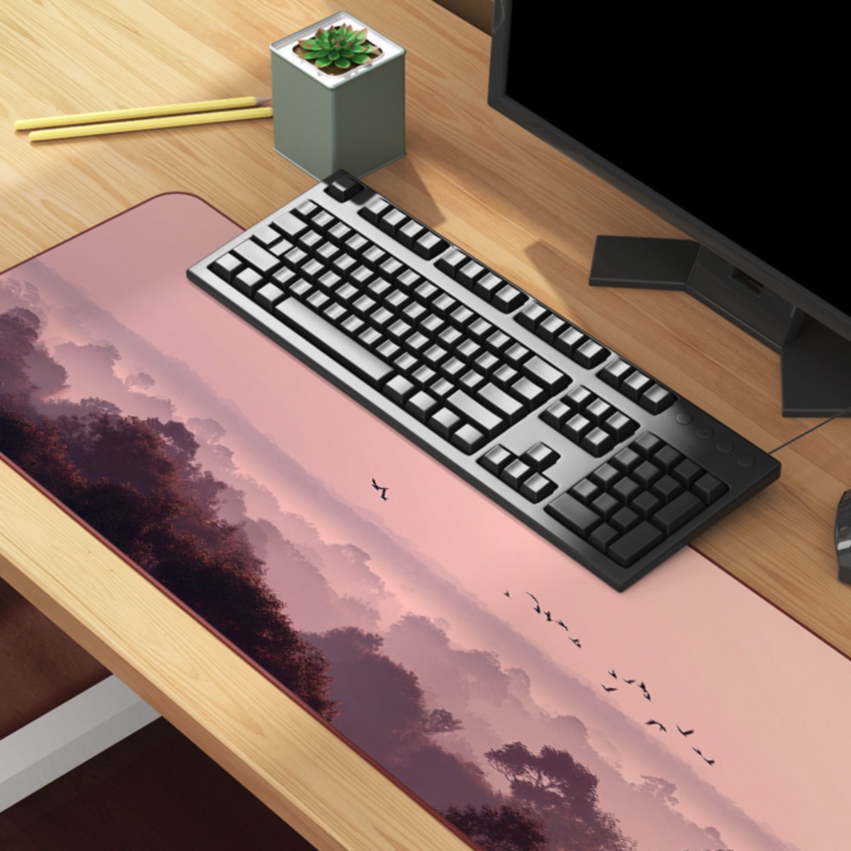 Dromerige roze en paarse Sky X - Your Desk Setup recensie en prijs